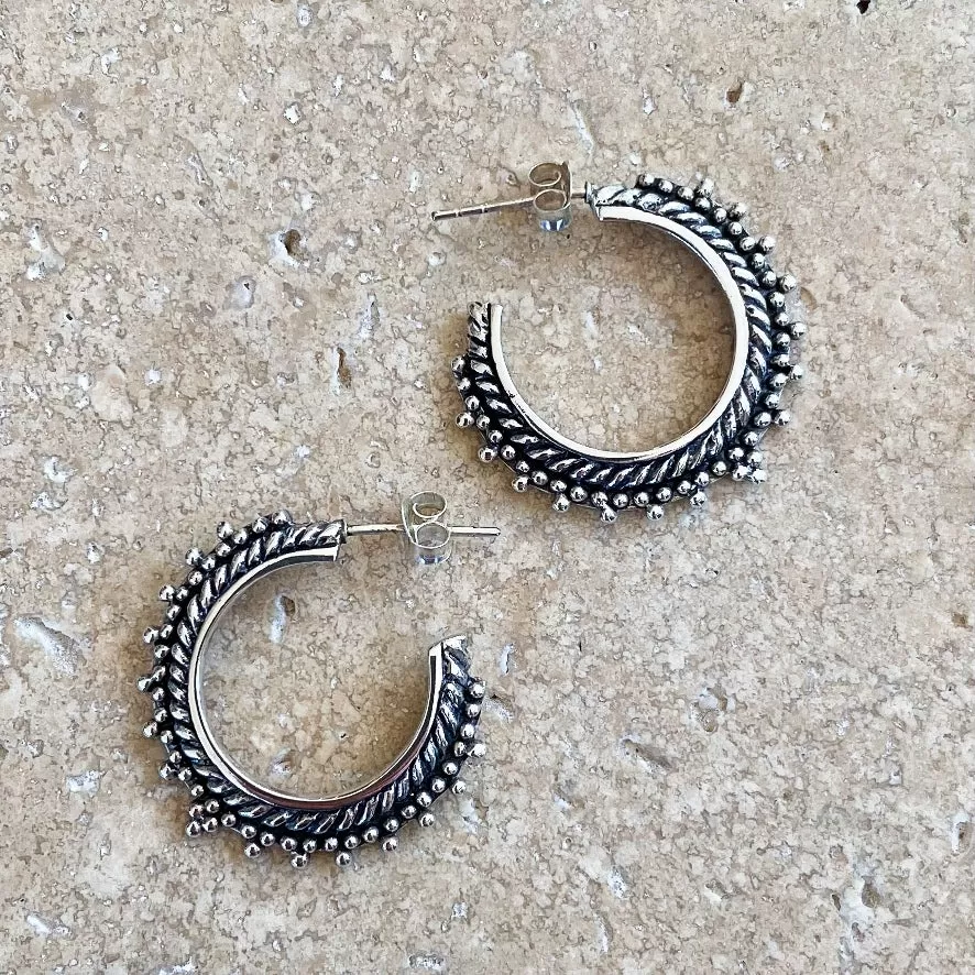 Silver Rawa Hoop Earrings