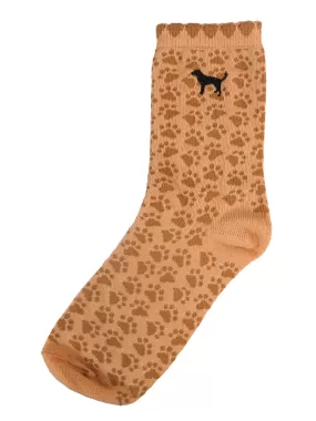 Simply Southern Personality Crew Socks With Paw Prints - Express Yourself with Style and Comfort