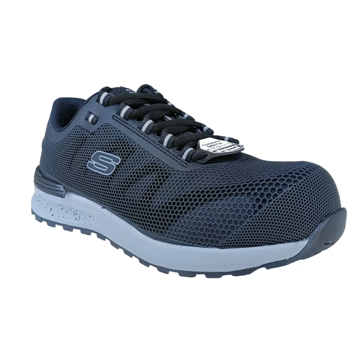 Skechers Bulklin 77180WEC black safety work shoe