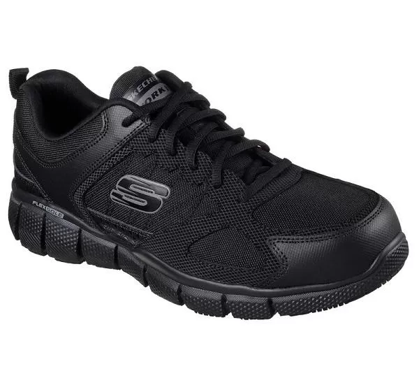 Skechers men's safety shoe Telfin Sanphet 77152EC/BLK black