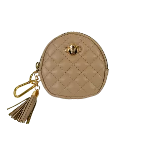 Small Accessories Holder - Tan Quilted