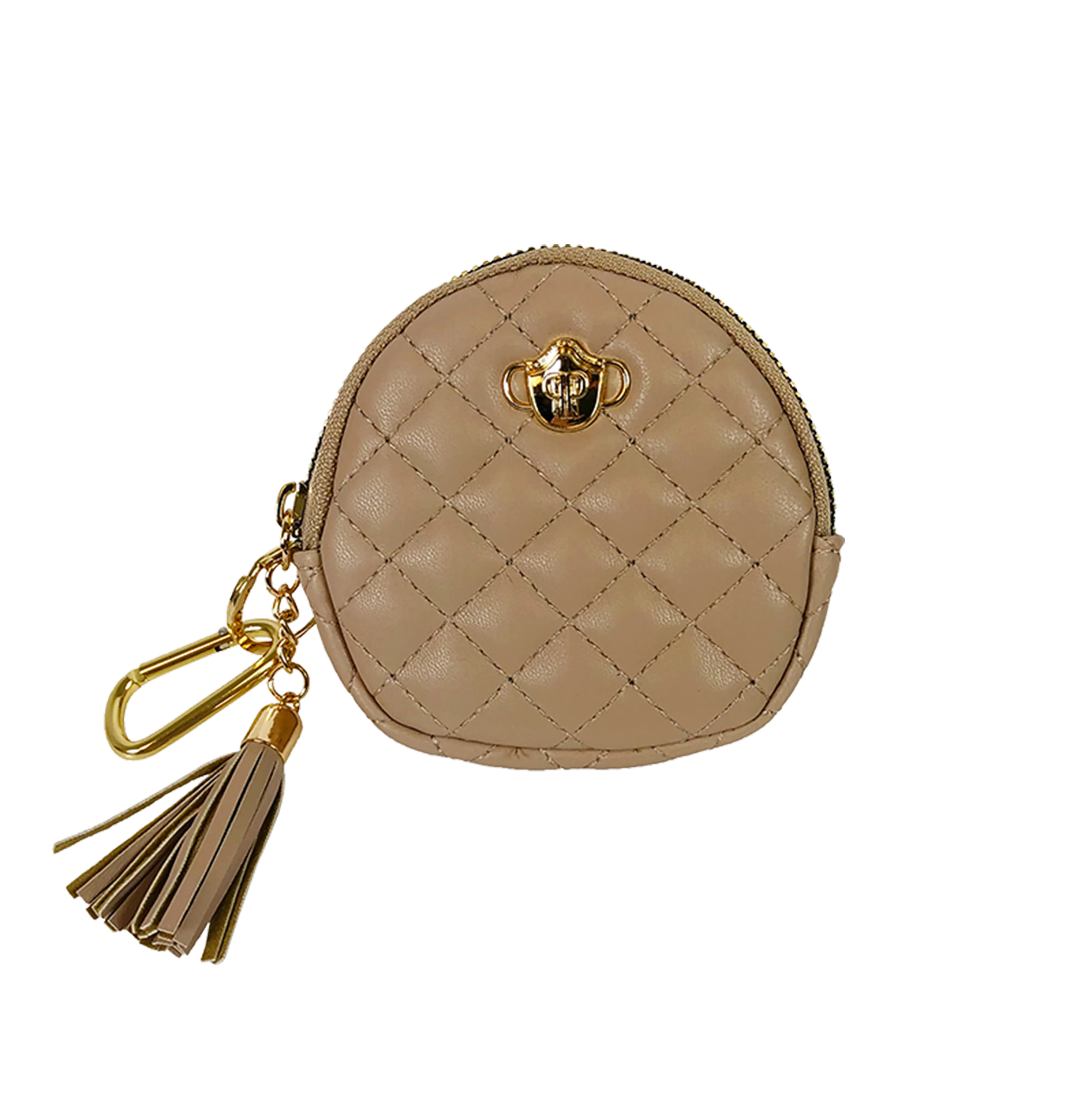 Small Accessories Holder - Tan Quilted