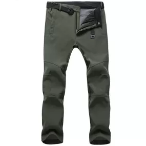 Stretch Waterproof Pants Men Casual Winter Thick Warm Tactical Pants