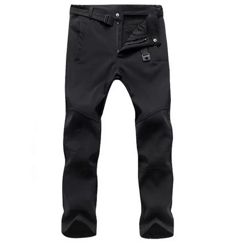 Stretch Waterproof Pants Men Casual Winter Thick Warm Tactical Pants