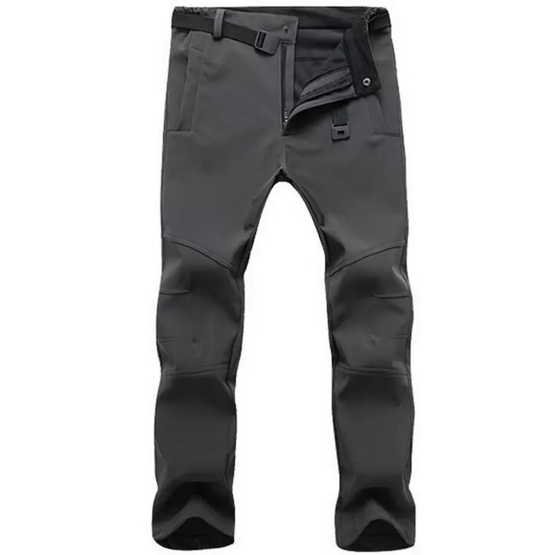 Stretch Waterproof Pants Men Casual Winter Thick Warm Tactical Pants