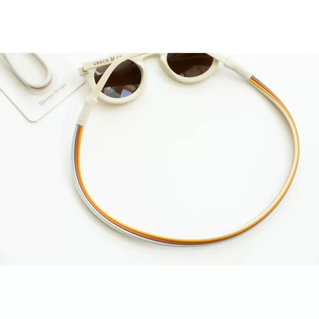 Sunglasses Straps- Golden Rust Light Blue