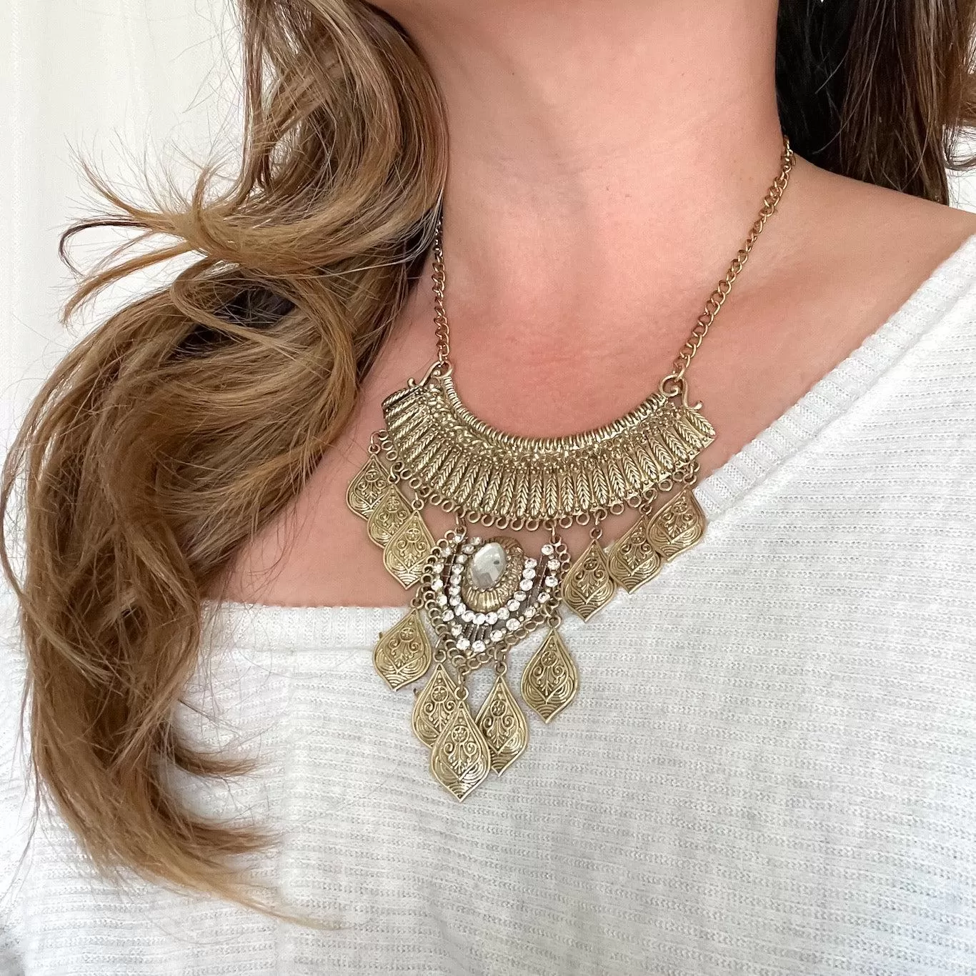 Talia Boho Statement Necklace