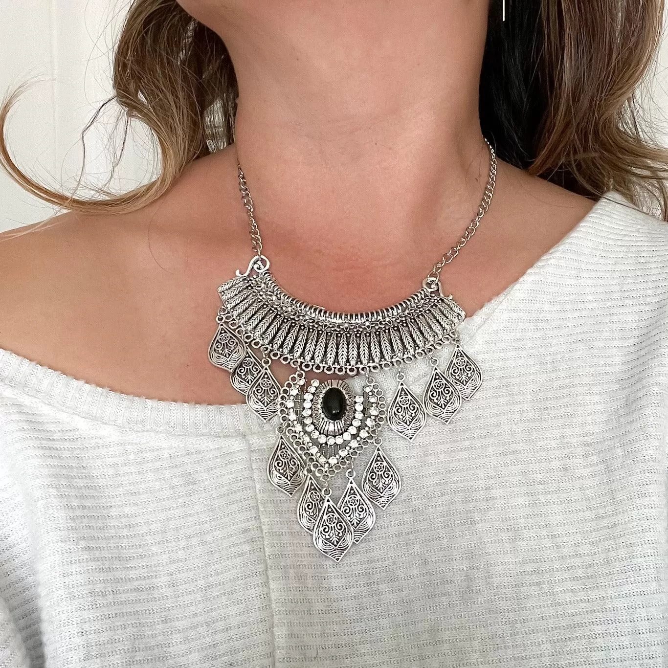 Talia Boho Statement Necklace