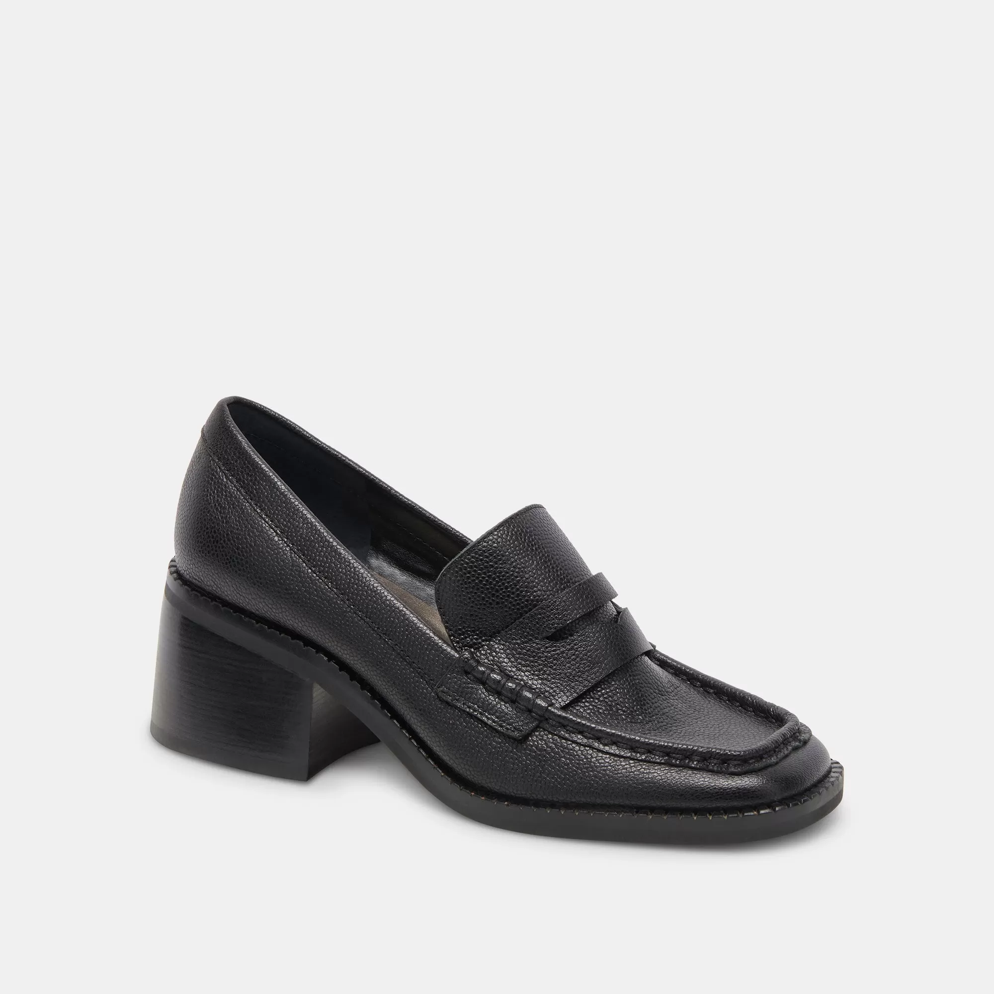 TALIE LOAFERS ONYX EMBOSSED LEATHER