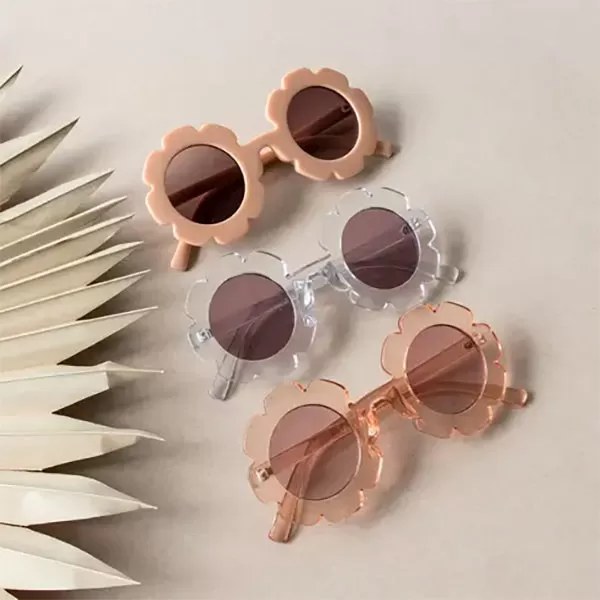 Toddler & Kid Daisy Sunglasses - Peach