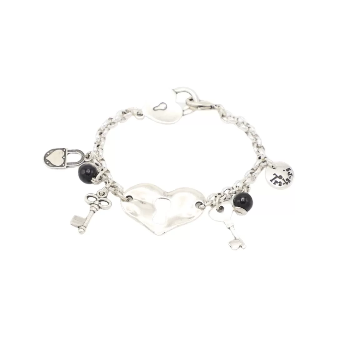 TRA-LA-RA AMORE HEARTS ROLO CHAIN BRACELET