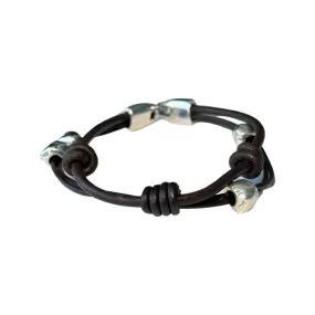 TRA-LA-RA MEN KNOTS LEATHER BRACELET