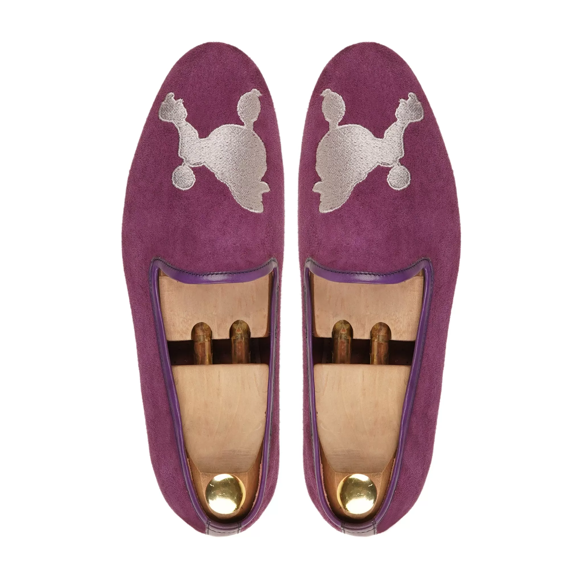 Vejle - Men's  Purple Kid Suede Loafer