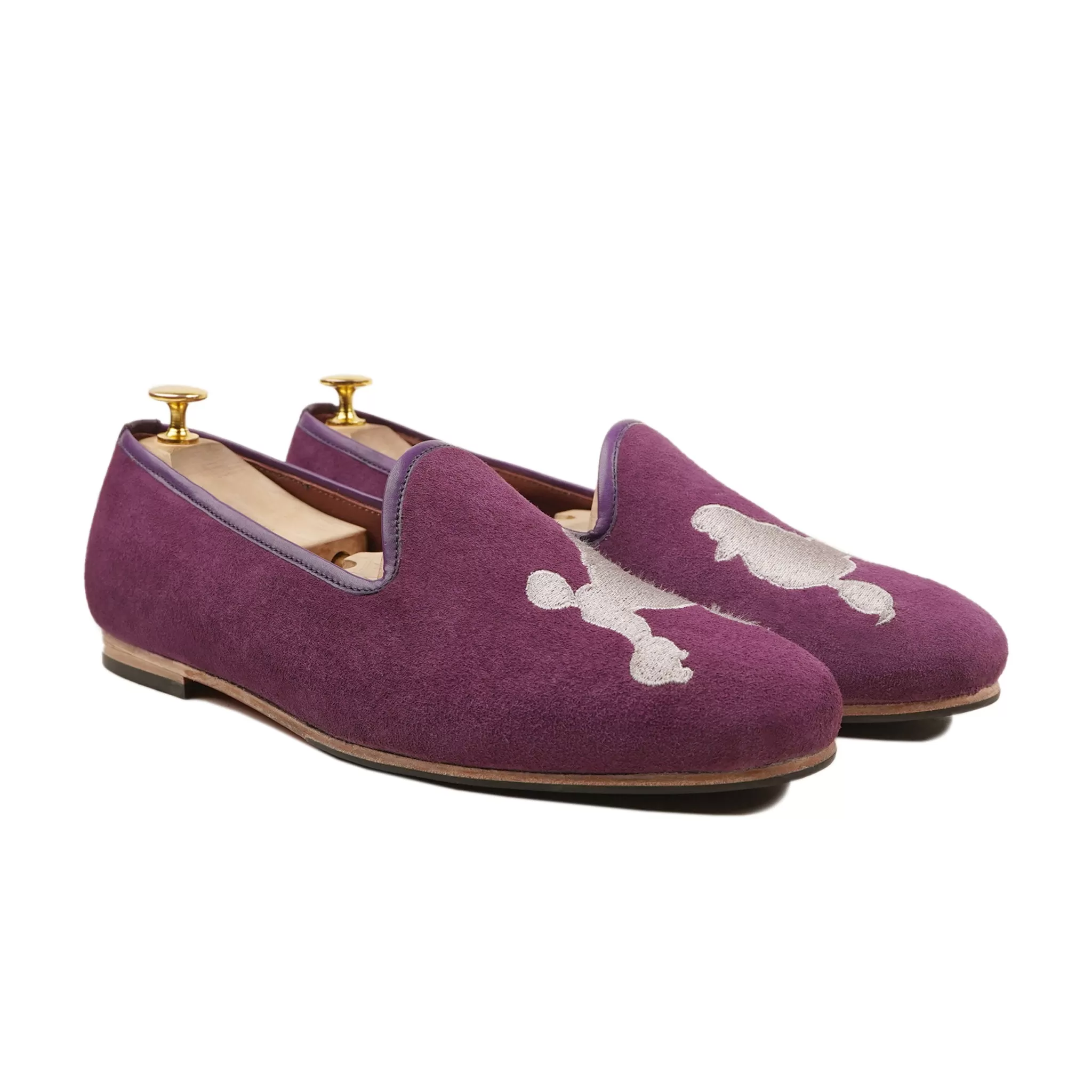 Vejle - Men's  Purple Kid Suede Loafer