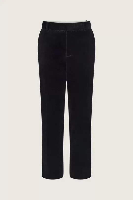 Vianney Black Velvet Trousers