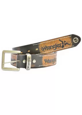 Wrangler Mens Abrasion Logo Belt