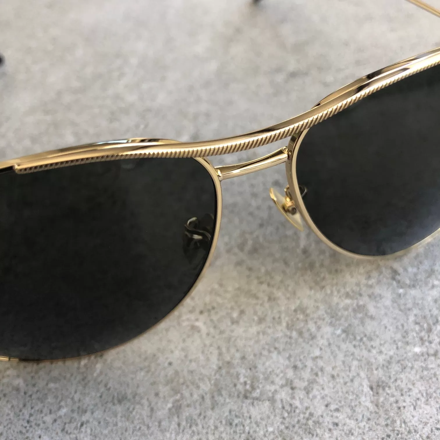 YSL SL11 Blondi Sunglasses, Gold/Grey